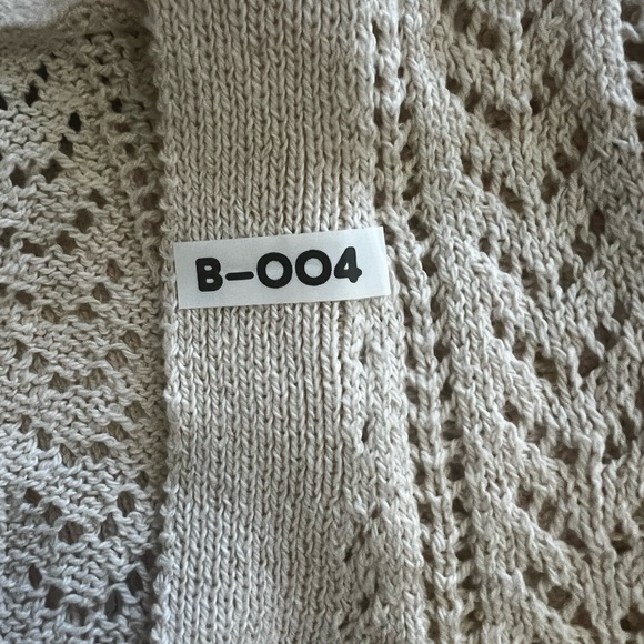 Anthropologie Beige Open-Knit Button Cardigan Sweater Womens Size XS - Picture 17 of 17